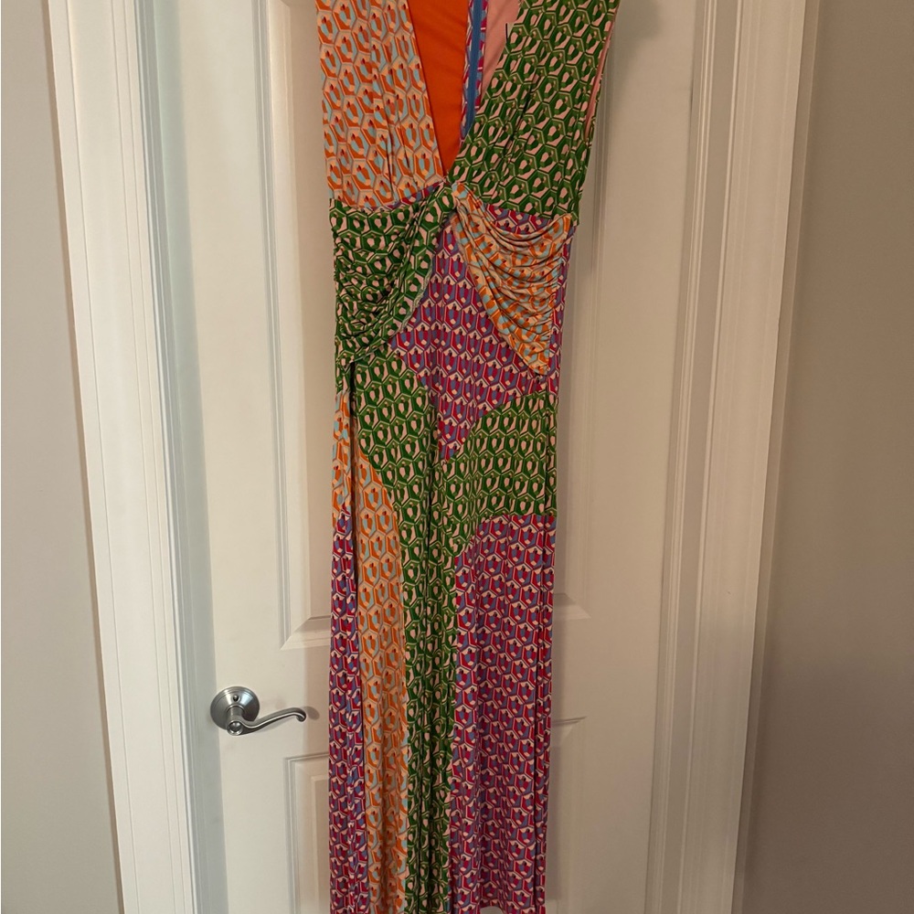 FARM Rio Colorful Geometric Midi Dress